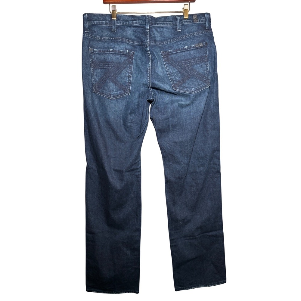 7 For All Mankind Mens 38 Austyn Relaxed Straight Leg Jeans Heritage Casual Work